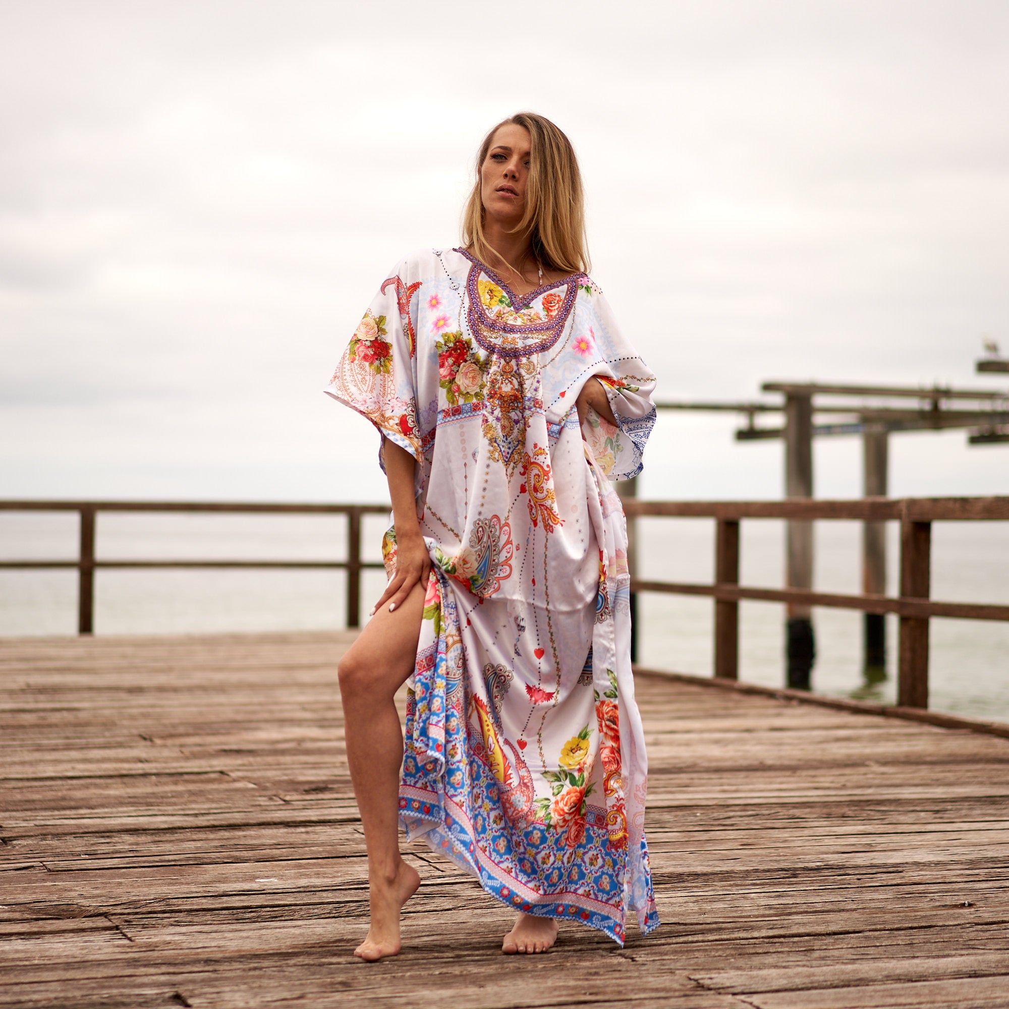 Vacation Vixen Silk Kaftan