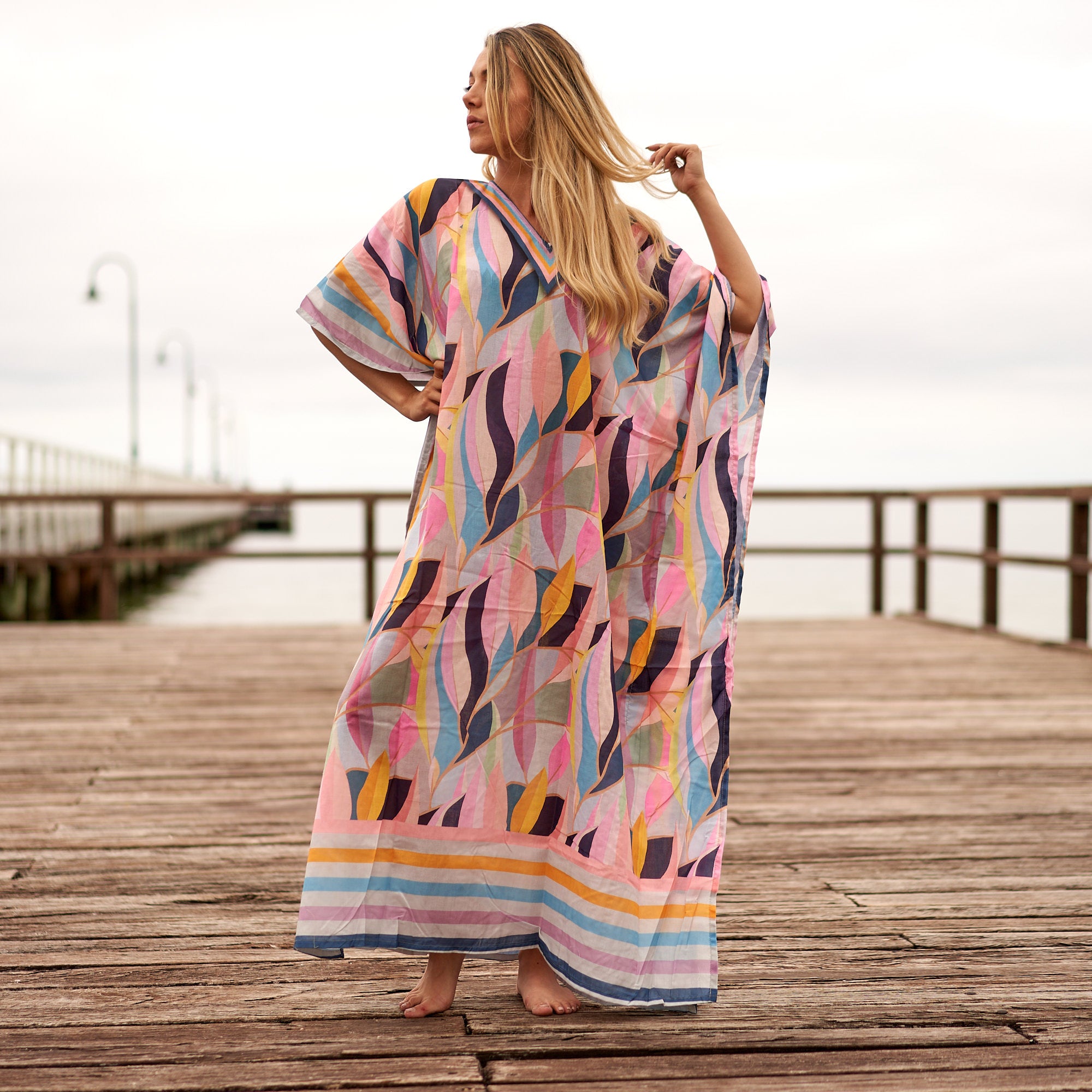 Tropical hotsell kaftan dress