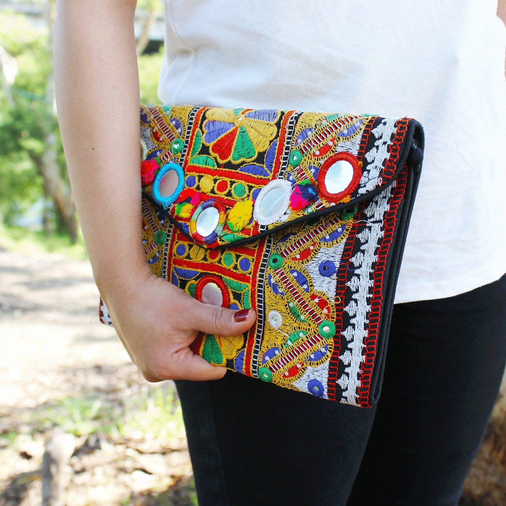 Hippie Chic Boho Clutch Bag