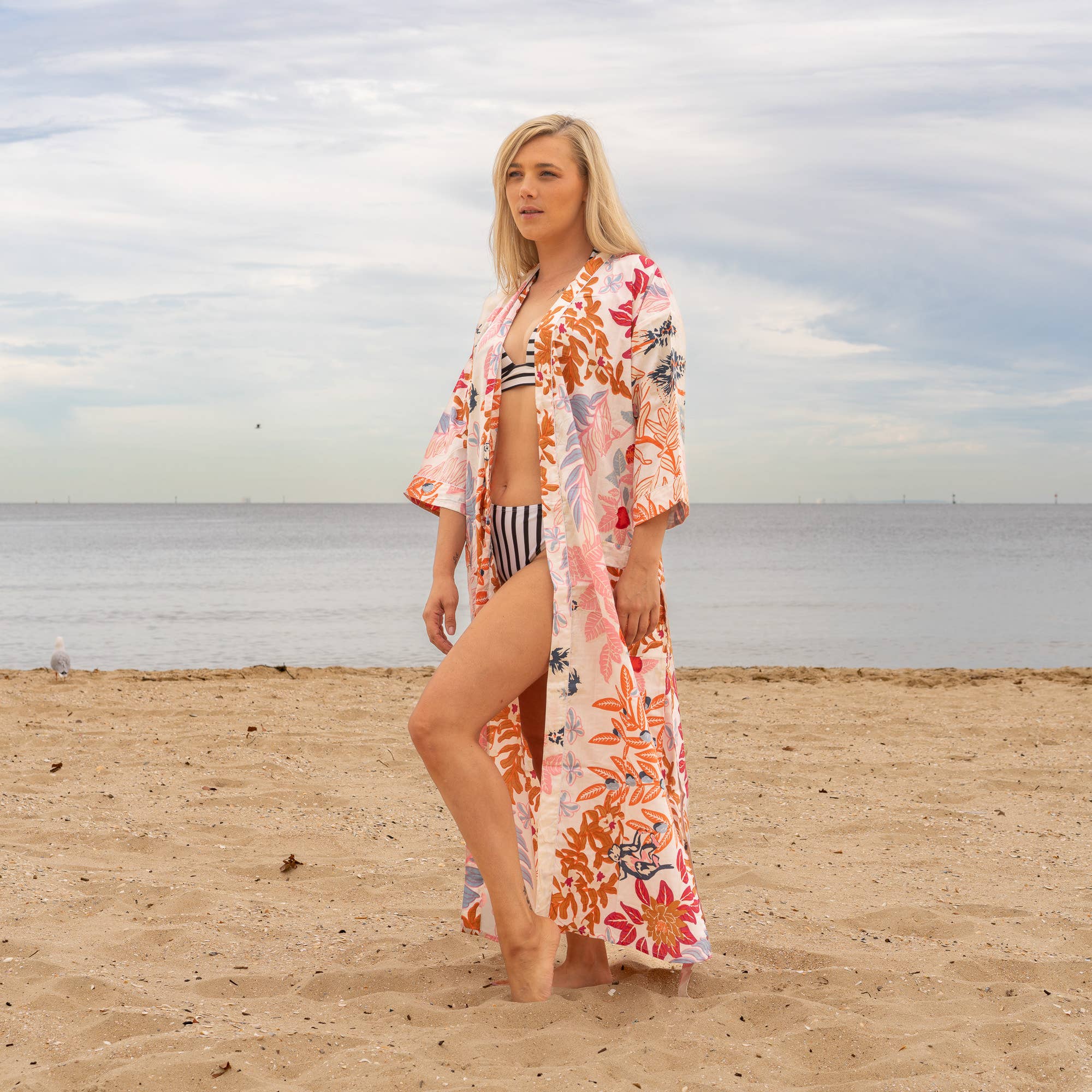 'BREE' Women's Cotton Kimono Robe