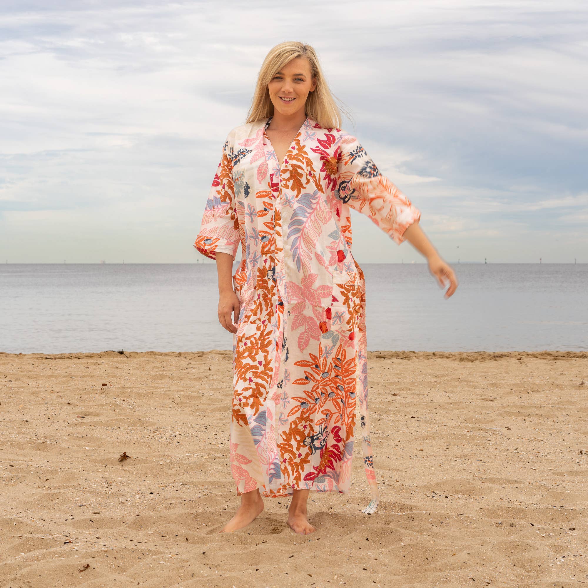 'BREE' Women's Cotton Kimono Robe