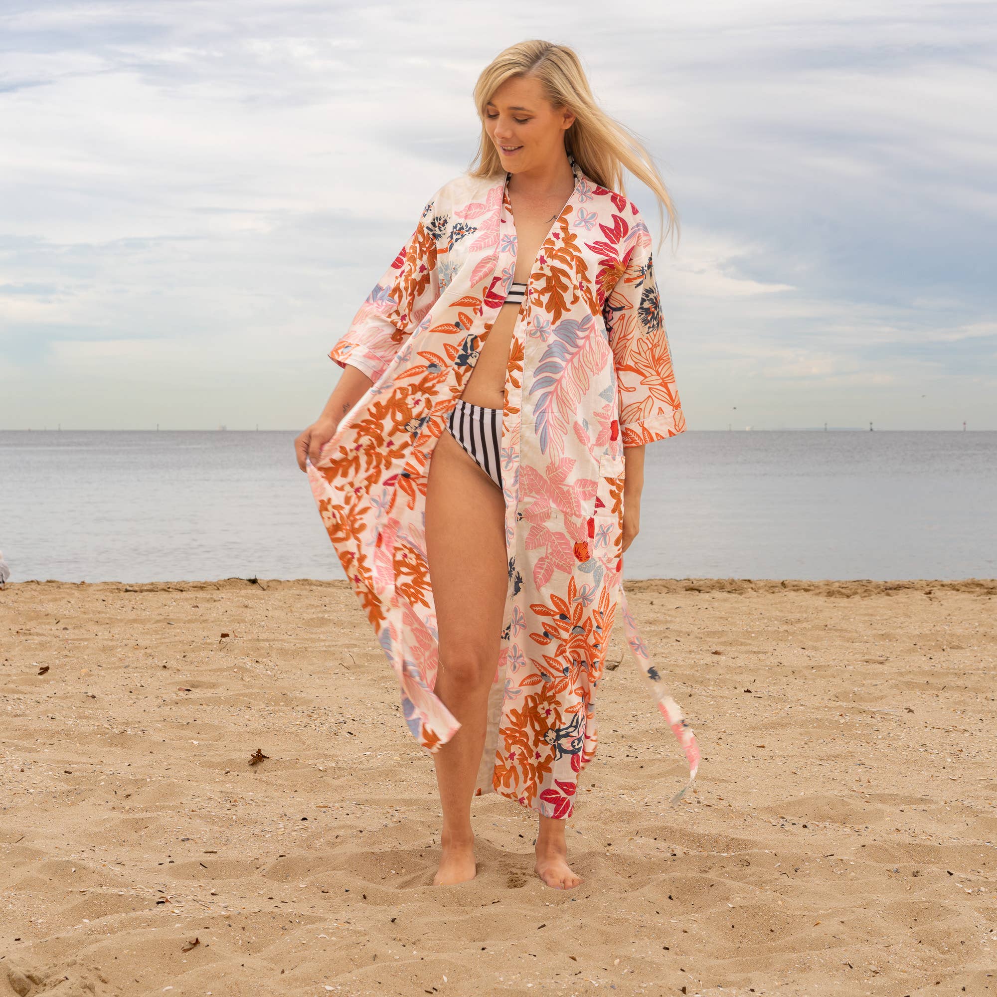 'BREE' Women's Cotton Kimono Robe