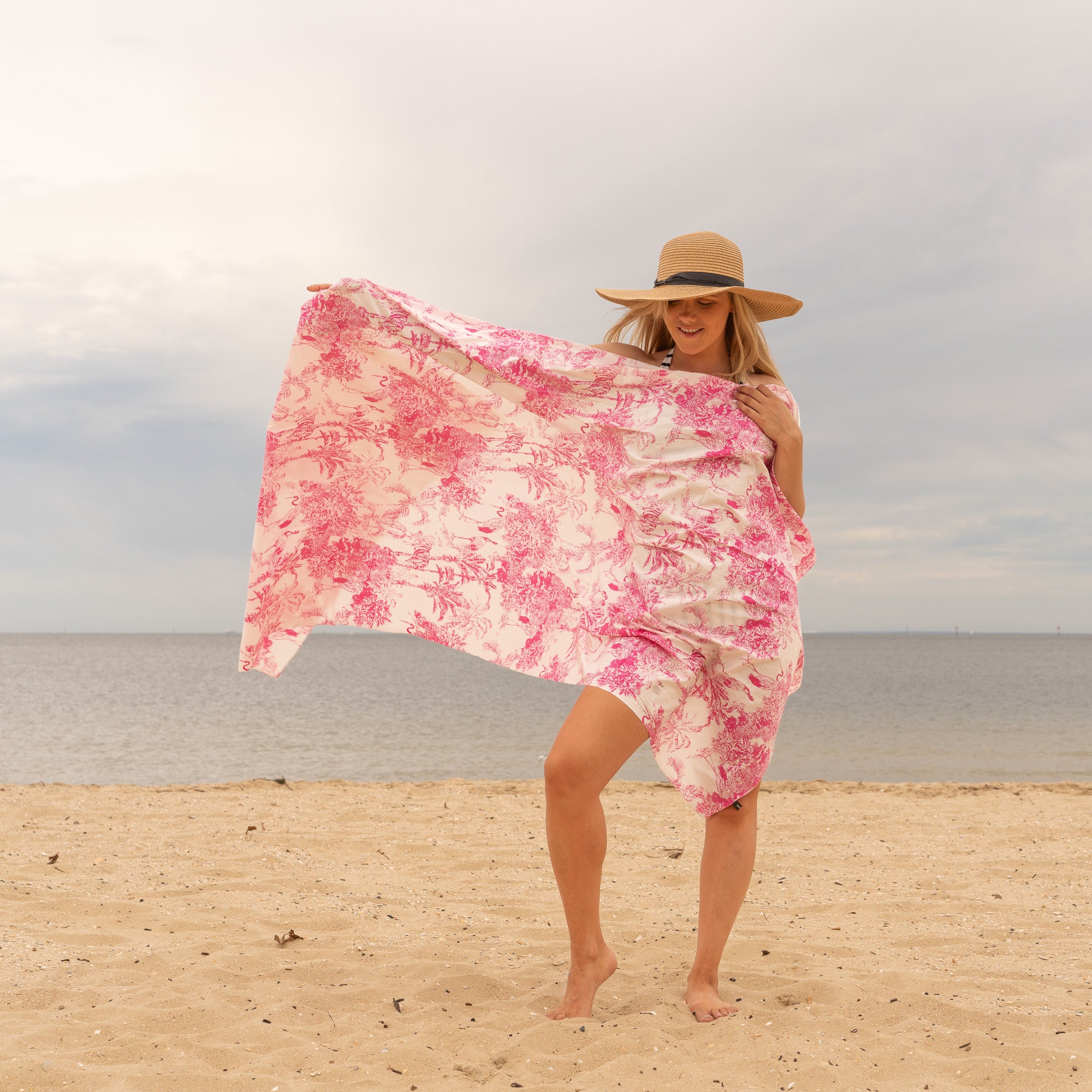 Paradise Pink  - 100% Cotton Sarong