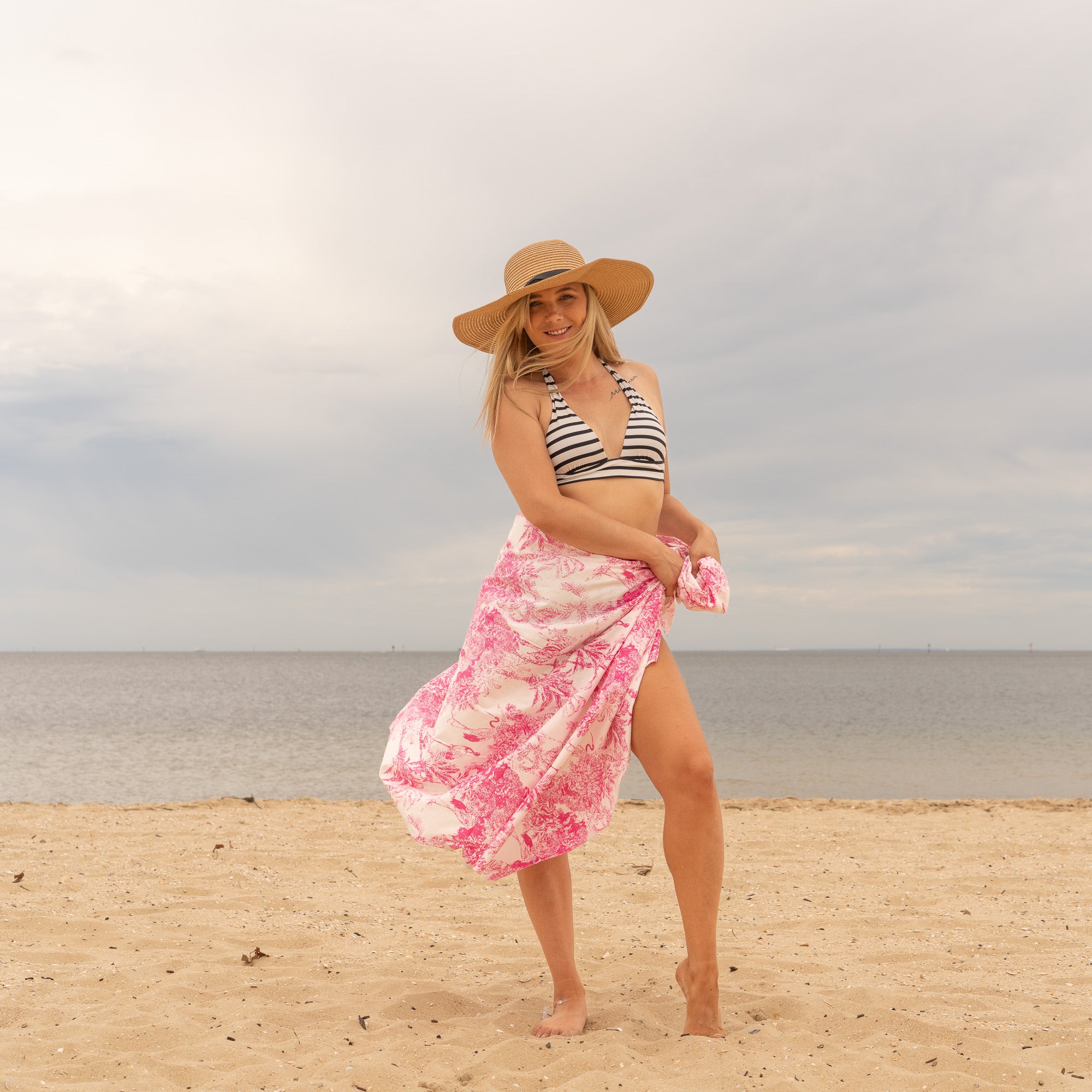 Paradise Pink  - 100% Cotton Sarong