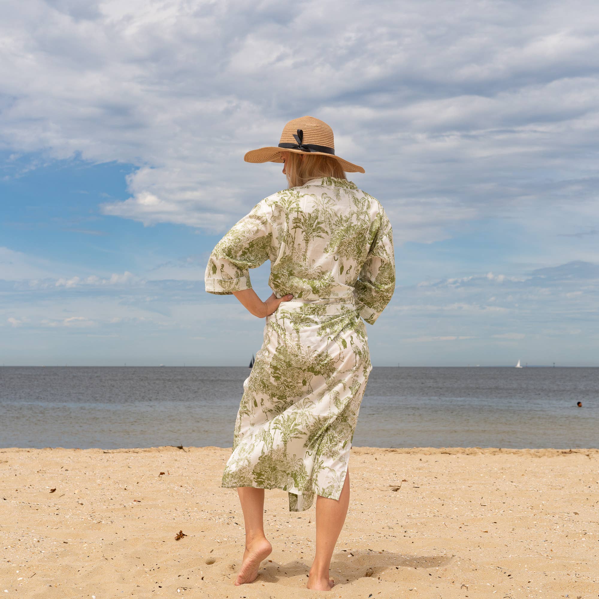 MADRAS' Women's Cotton Kimono Robe