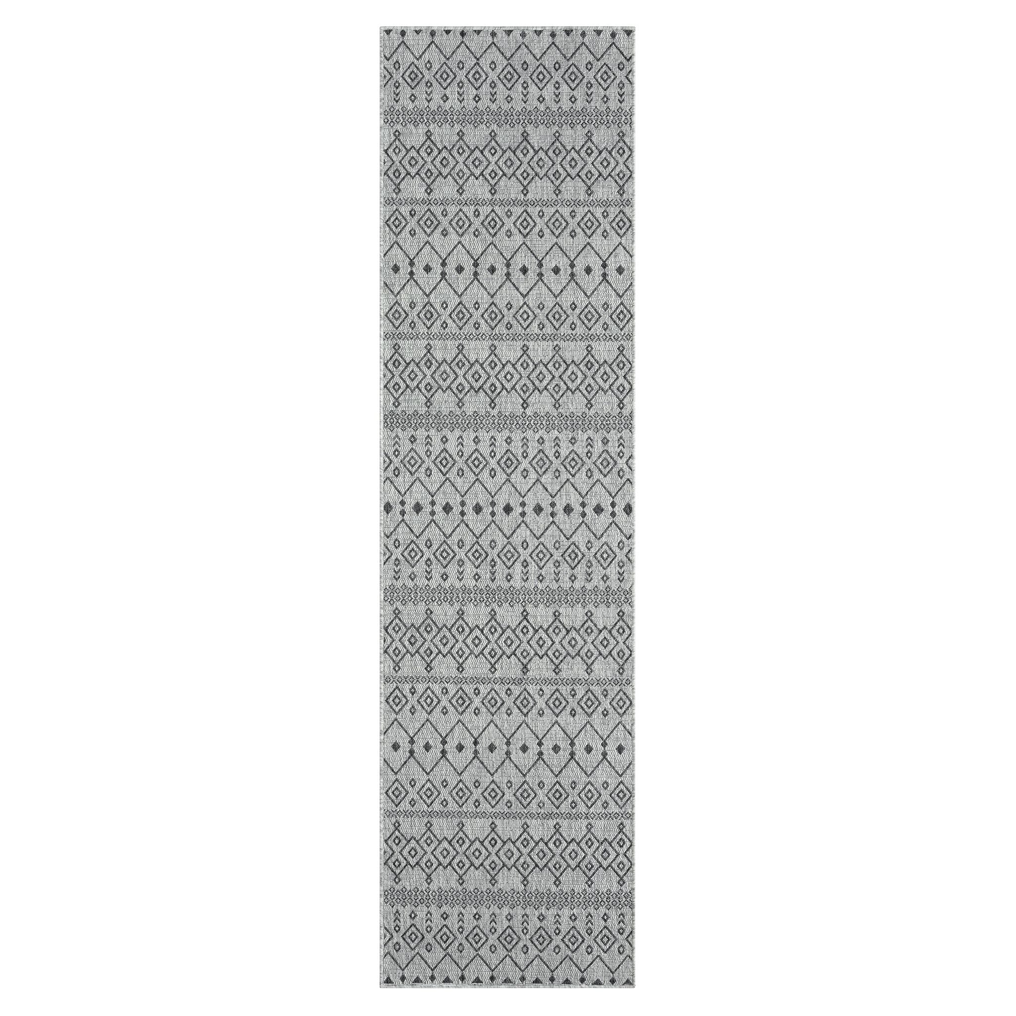 Alfresco 423 Lava In Grey: Runner Rug