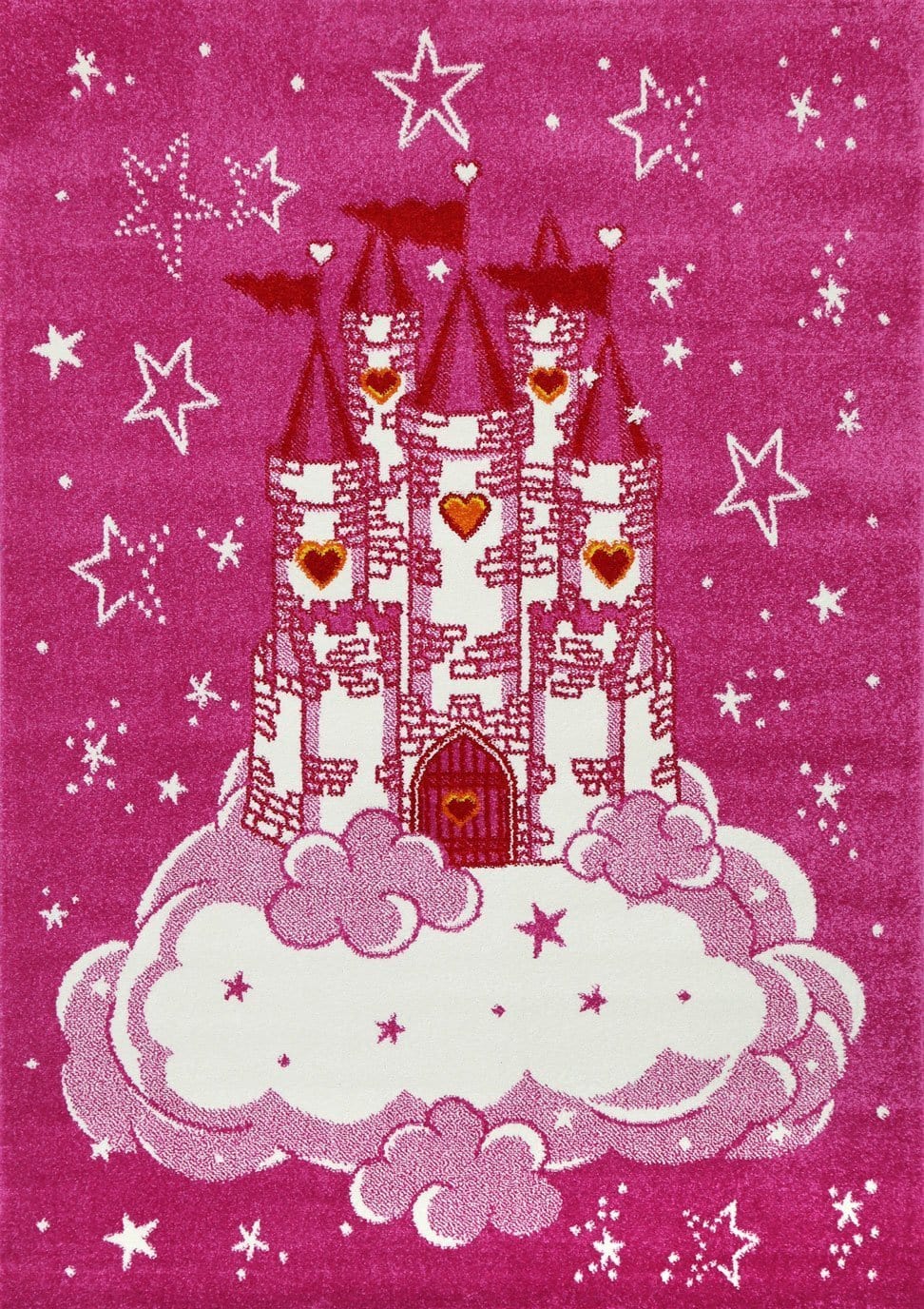 Happy Hands Kids Princess Palace In Pink  Rug