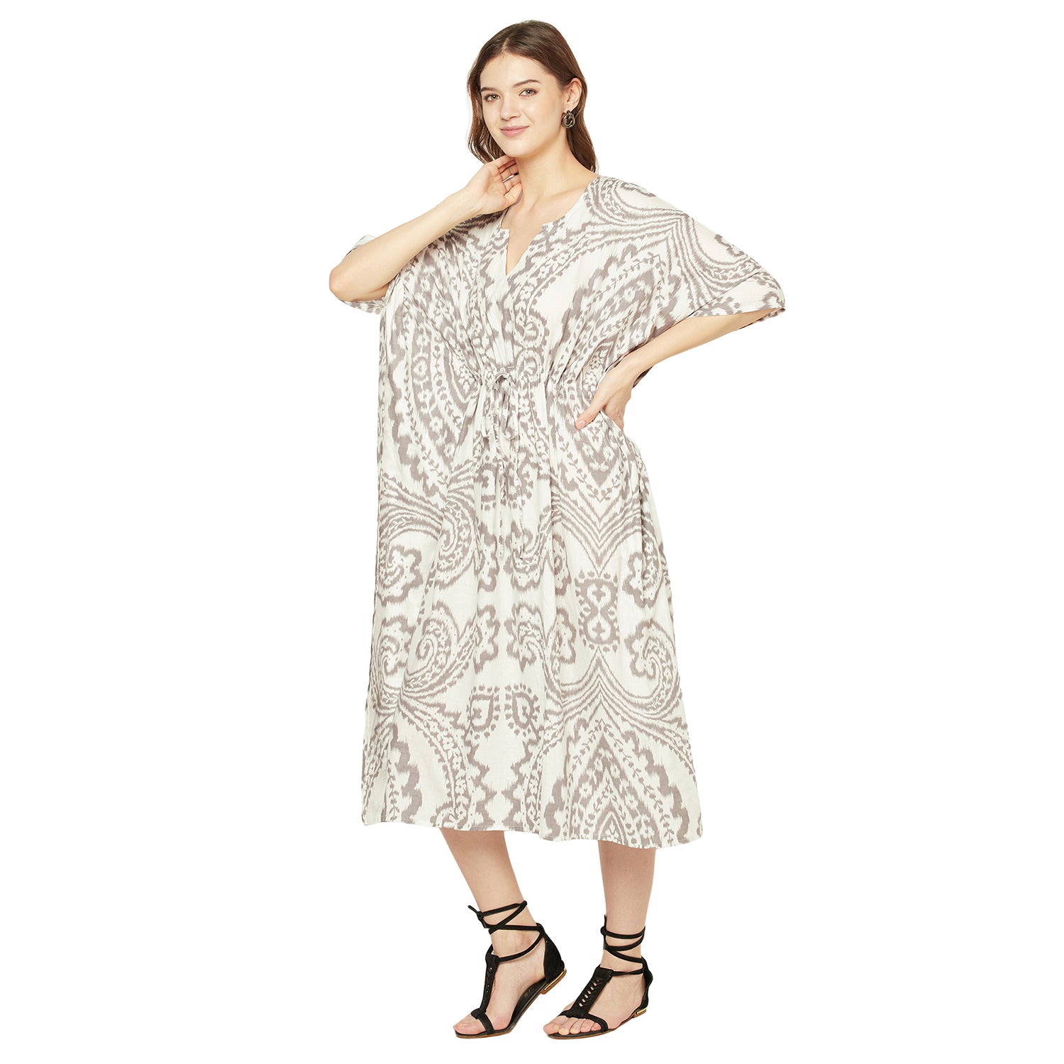 'Serene Getaway' 100% Cotton Kaftan