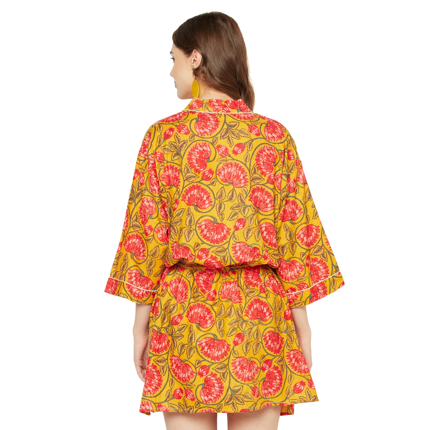 'Island Enchantment' 100% Cotton Kimono Robe