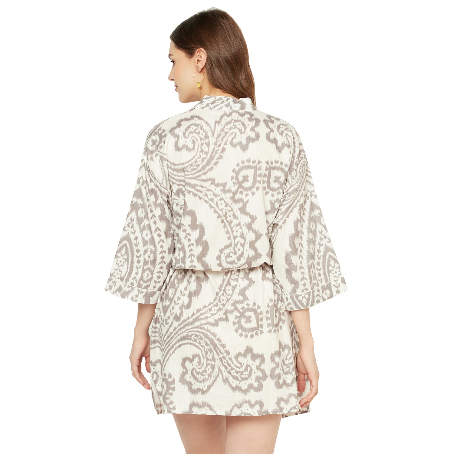 'Serene Haven' 100% Cotton Kimono Robe