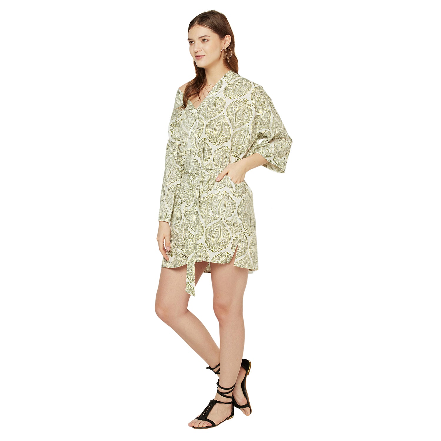 'Divine Designs' 100% Cotton Kimono Robe