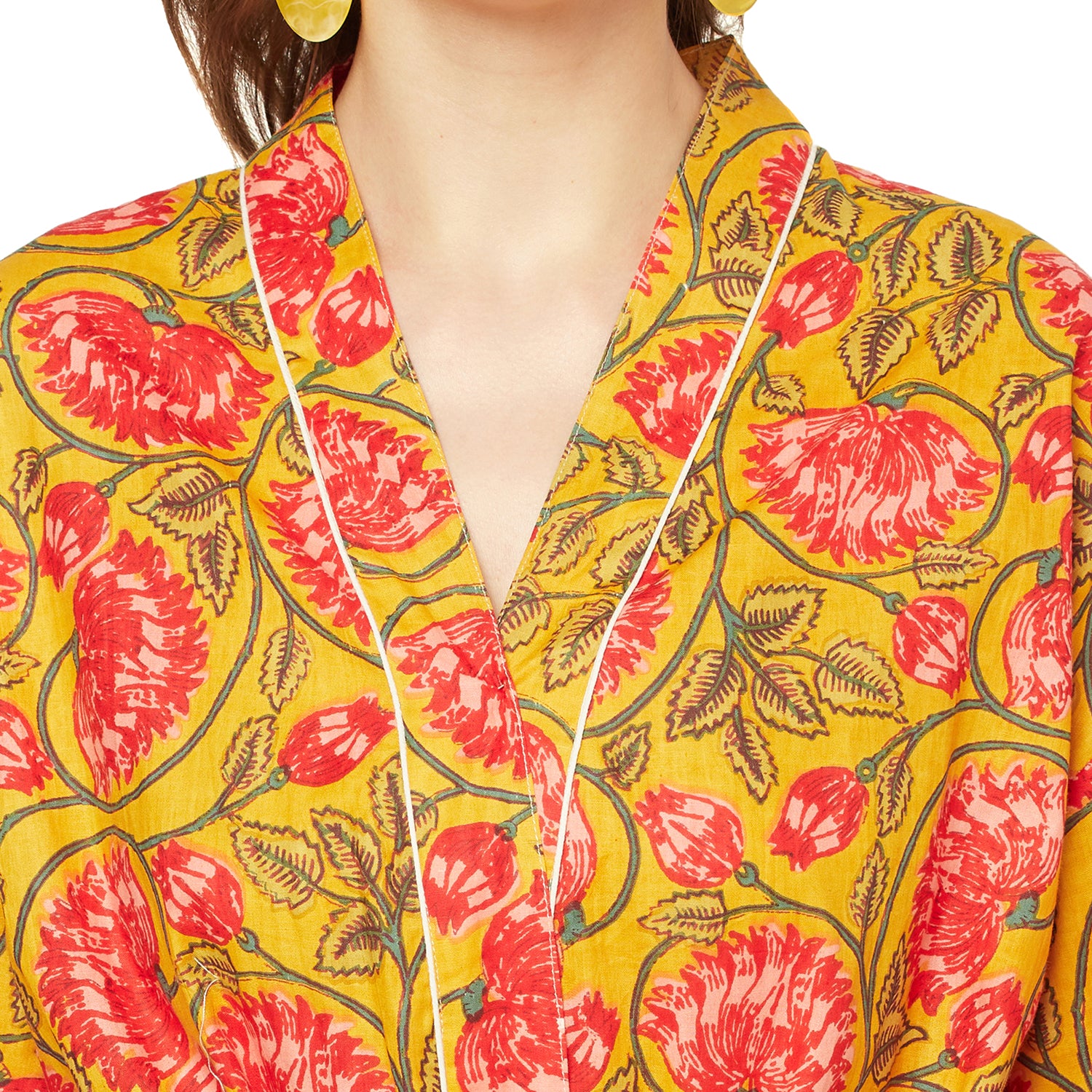 'Island Enchantment' 100% Cotton Kimono Robe