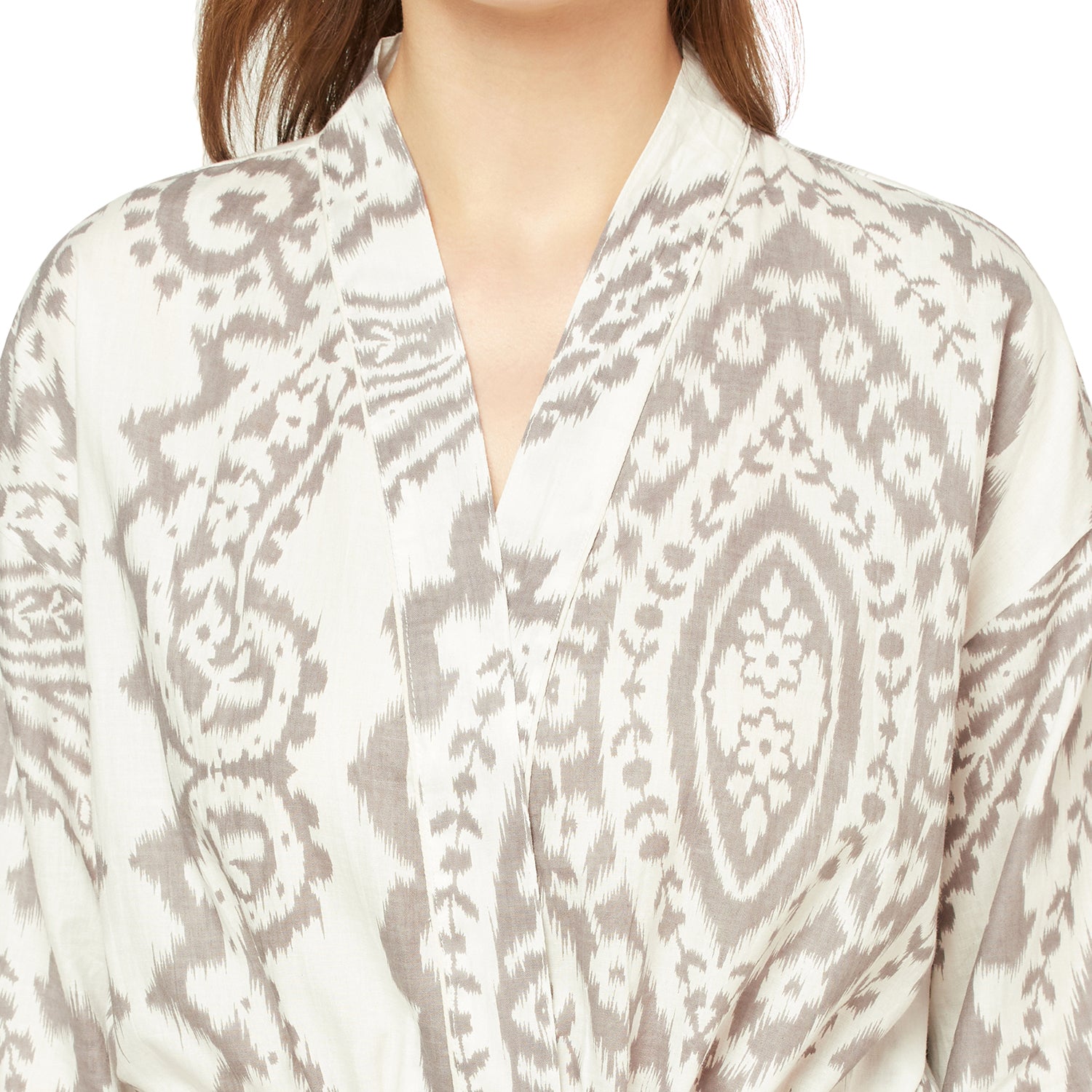 'Serene Haven' 100% Cotton Kimono Robe