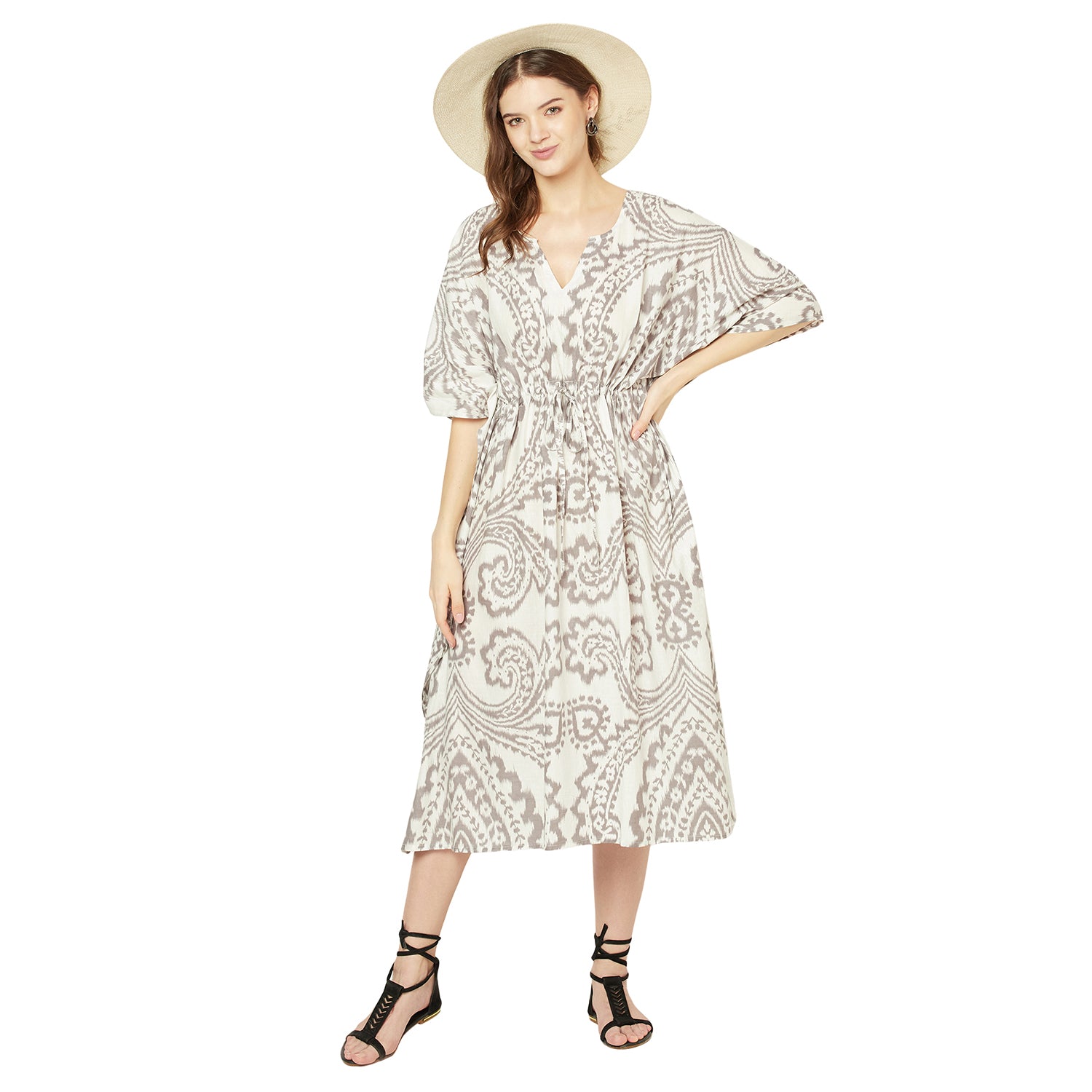 'Serene Getaway' 100% Cotton Kaftan