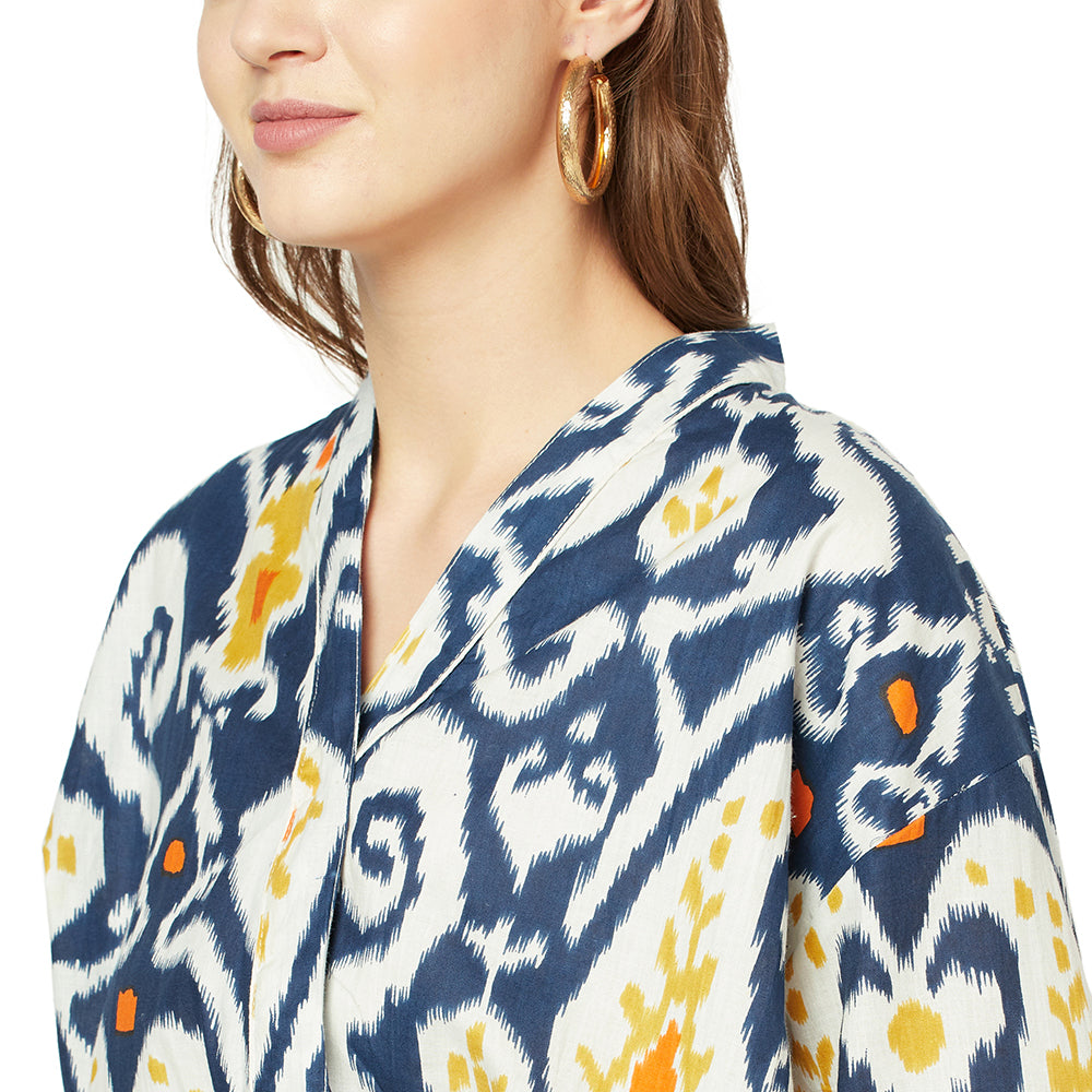 'Relaxing Radiance' 100% Cotton Kimono Robe