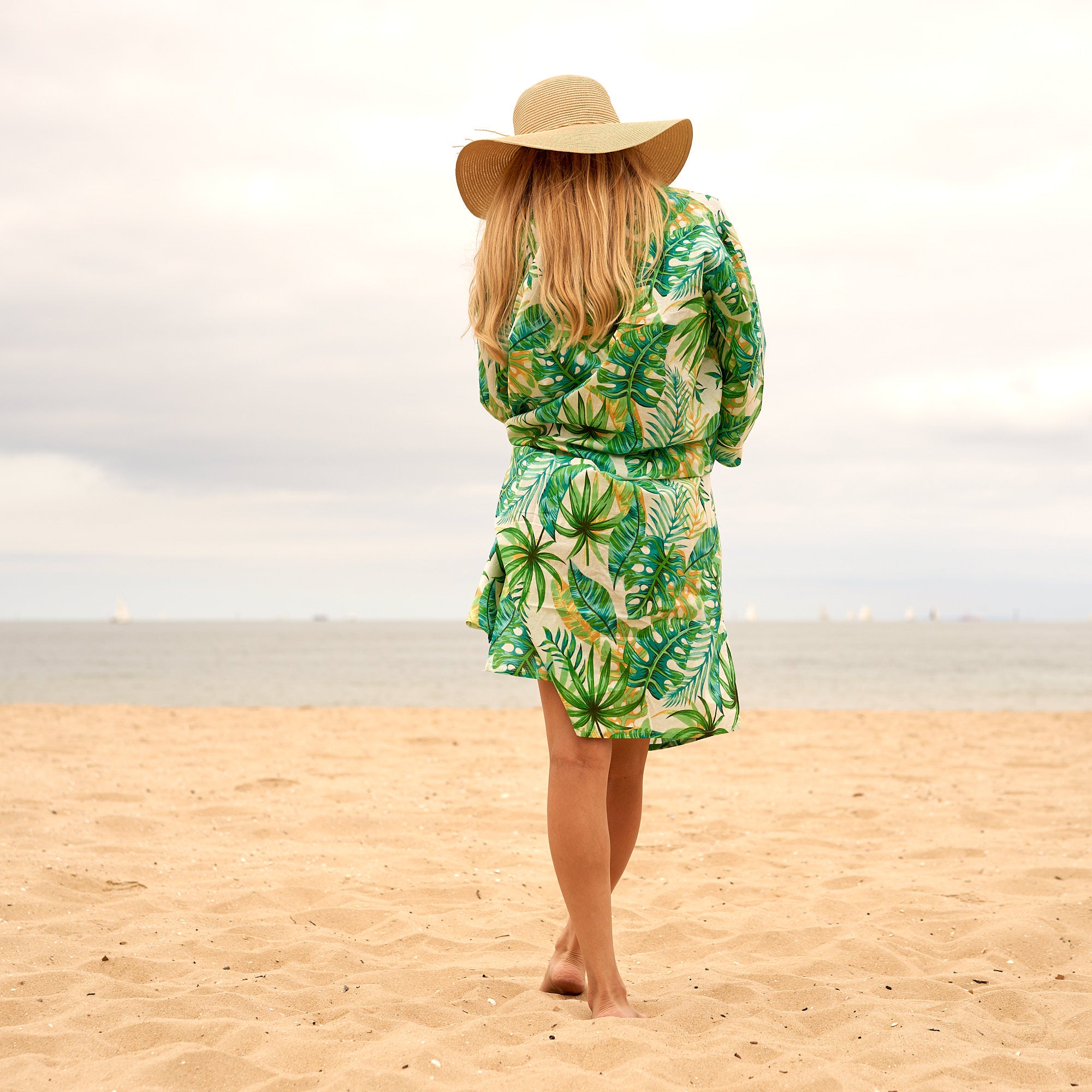 'Lush Tropics' 100% Cotton Kimono