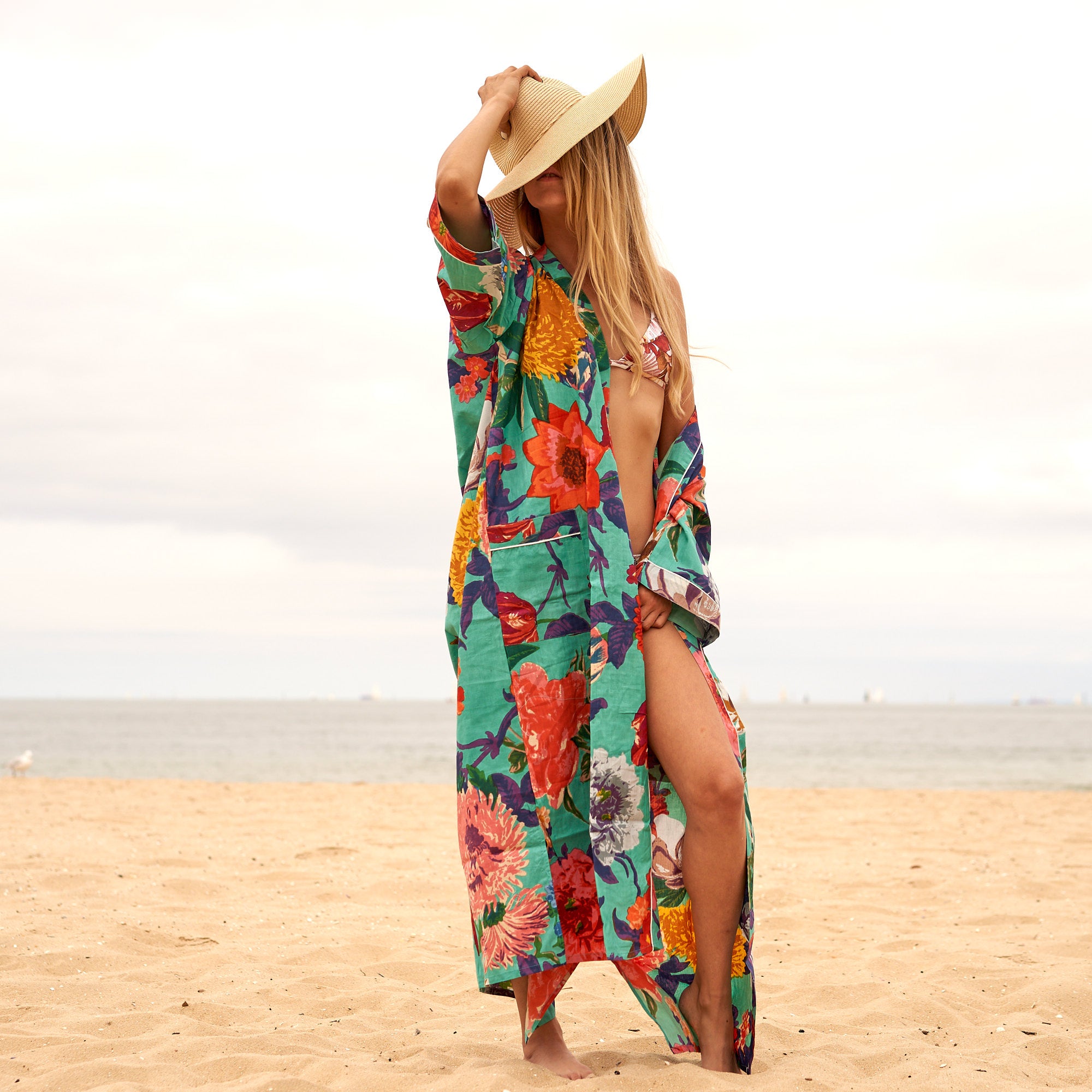 'Blossoming Beauty' 100% Cotton Kimono