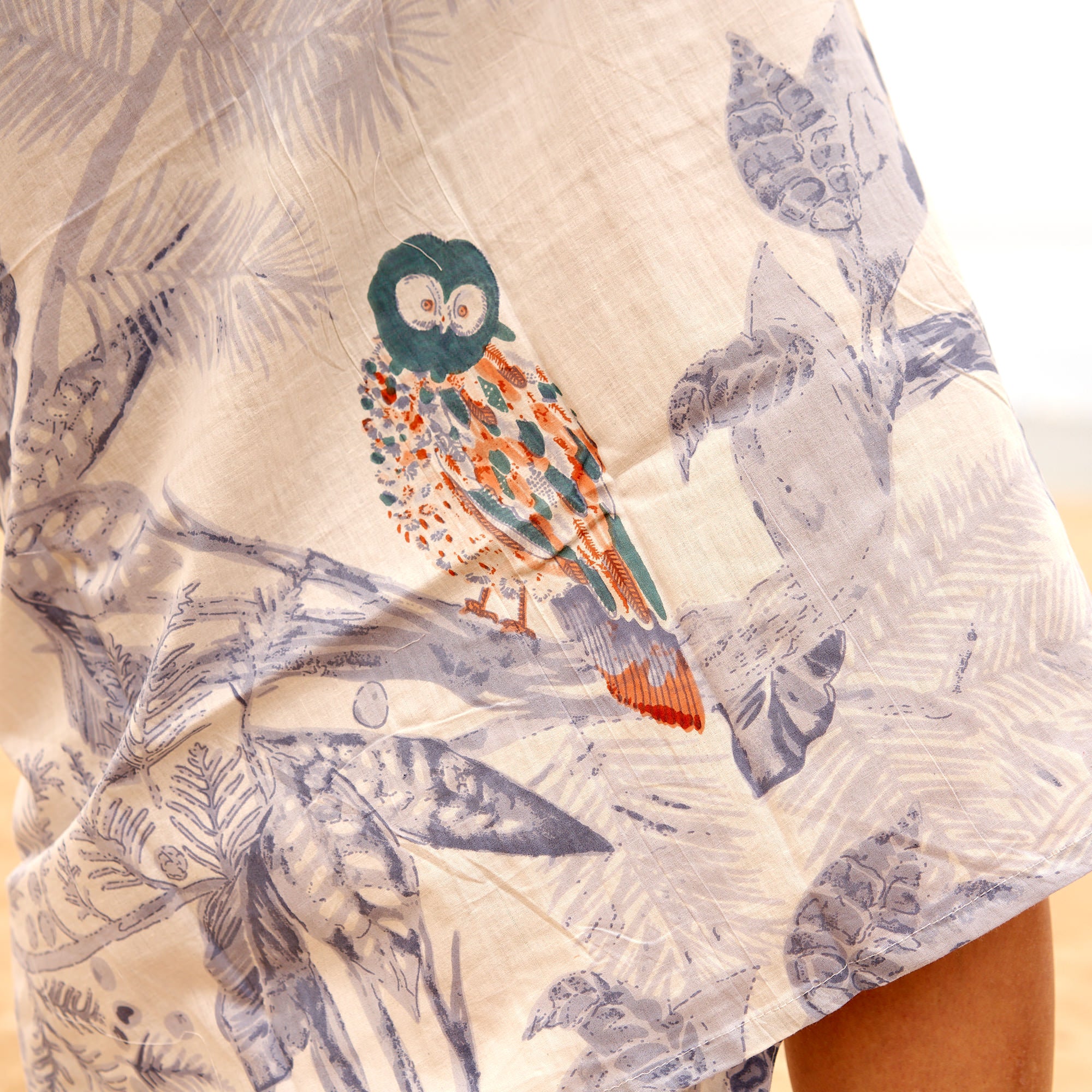 'Nocturnal Flight' 100% Cotton Kimono