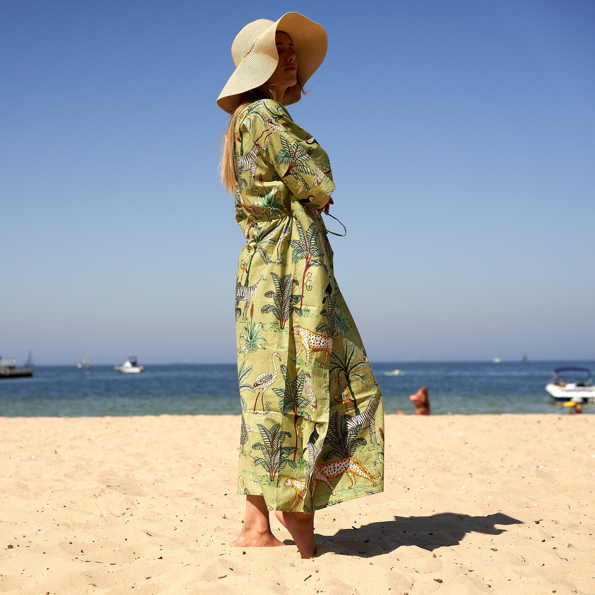 'Wild at Heart' 100% Cotton Kaftan