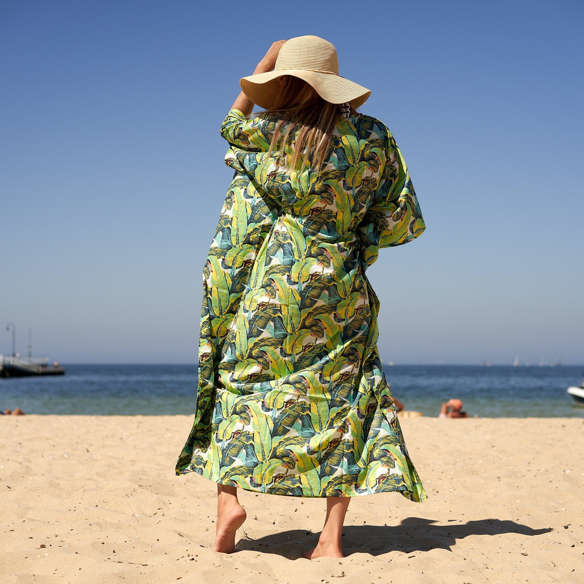 'Tropical Tapestry' 100% Cotton Kaftan