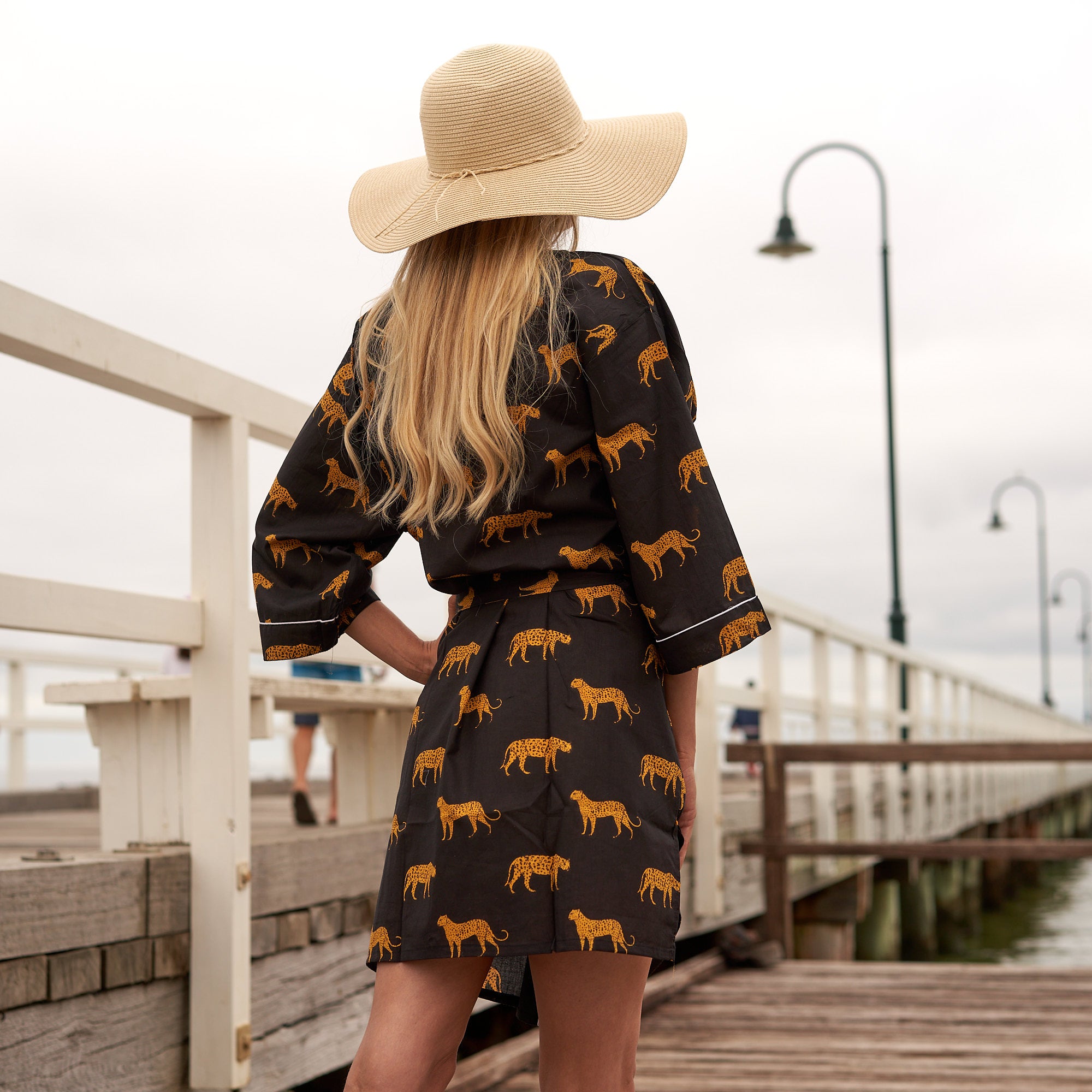 'Captivating Cheetah' 100% Cotton Kimono