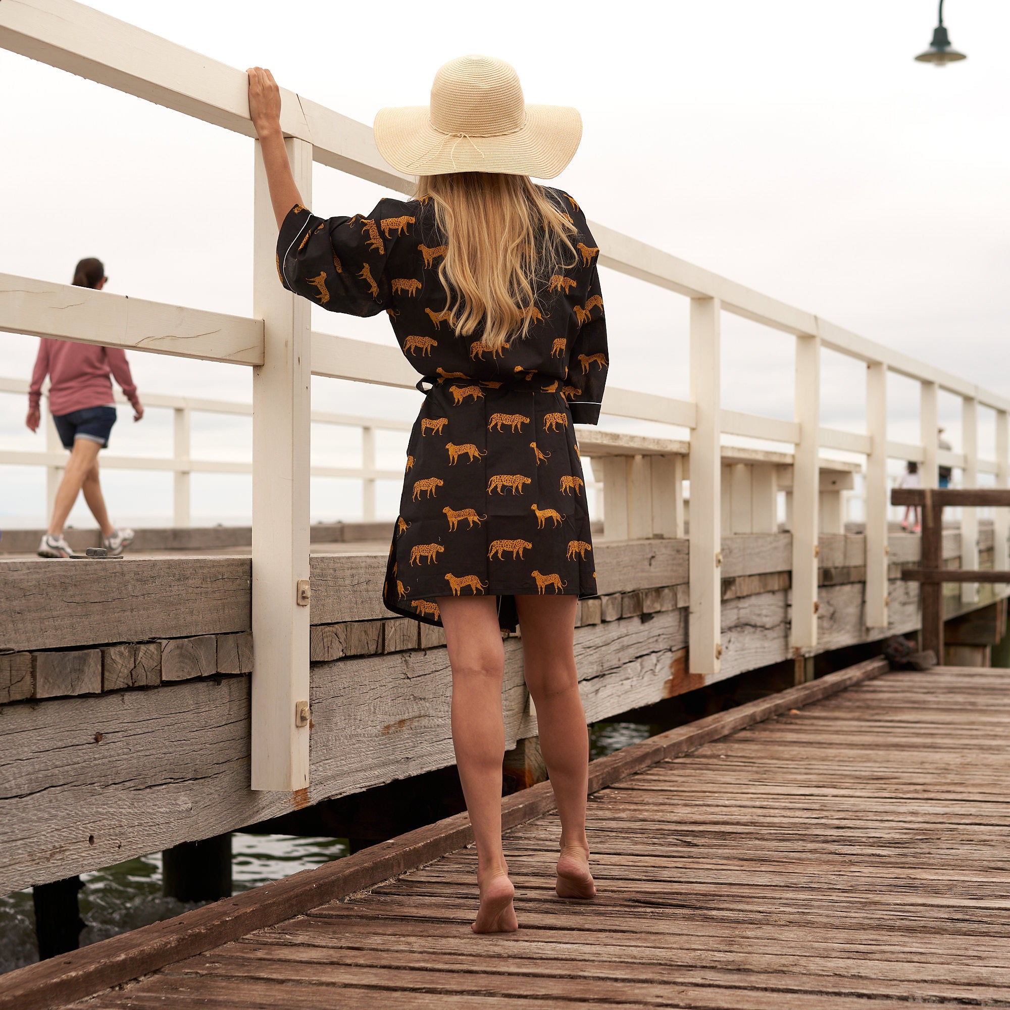 'Captivating Cheetah' 100% Cotton Kimono