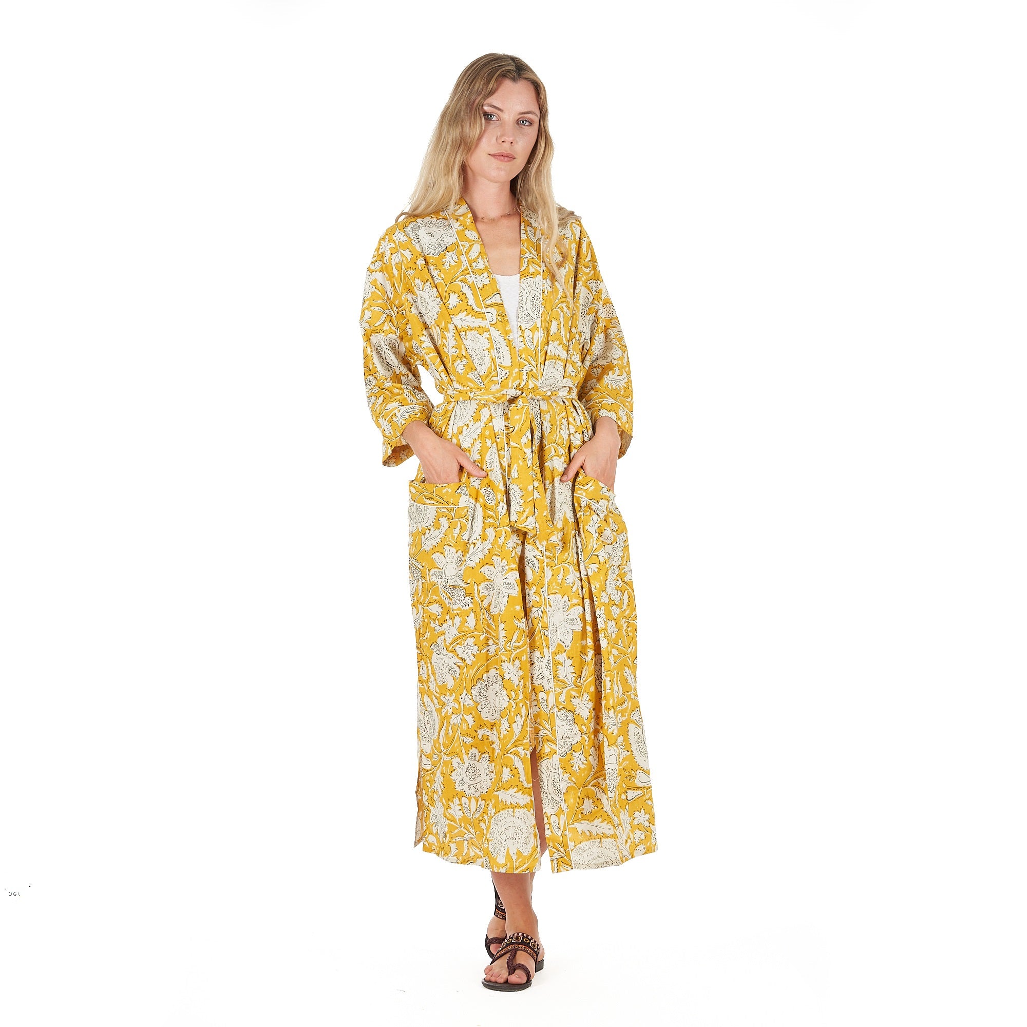 'Summer Love' 100% Cotton Kimono Robe