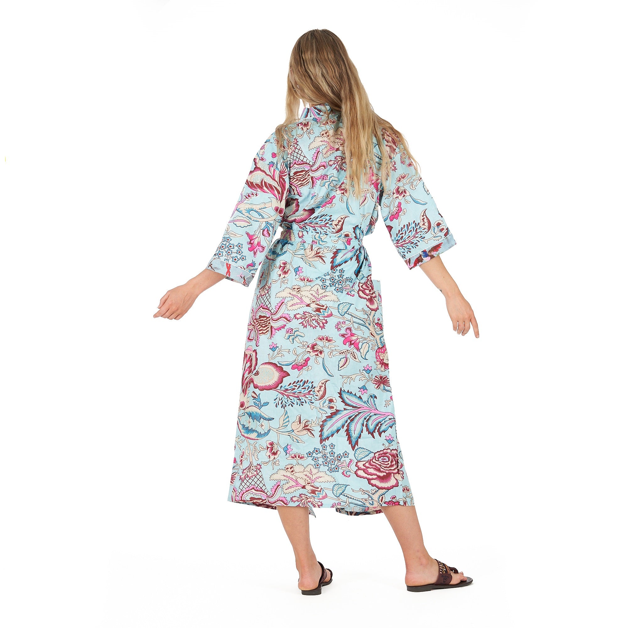 'Island Euphoria' 100% Cotton Kimono Robe