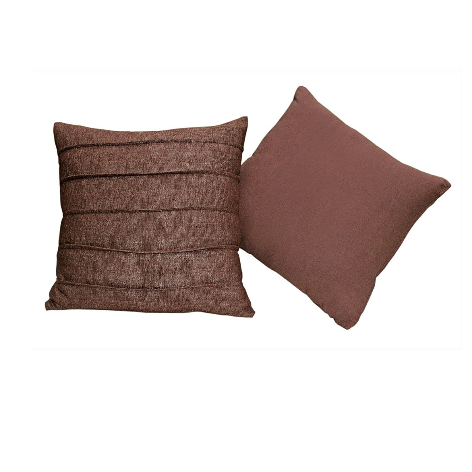 'Blissful Solitude' Chocolate Silk Cushion Cover