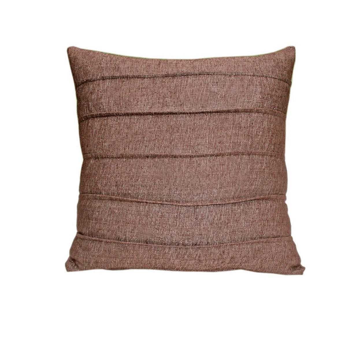 'Blissful Solitude' Chocolate Silk Cushion Cover