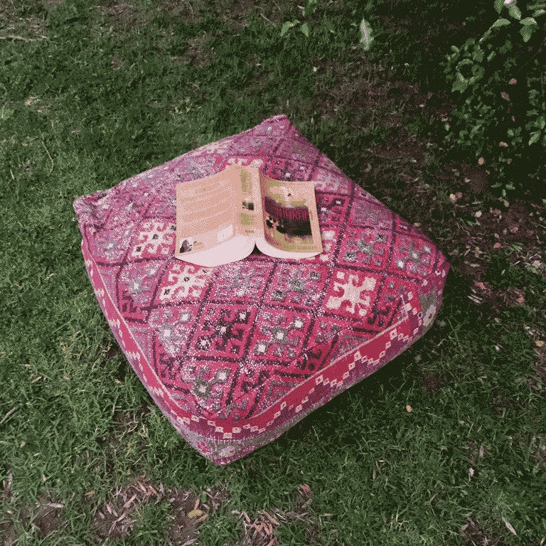 Moroccan Ottoman Cushion Cover, Pouf - Sultan Palace