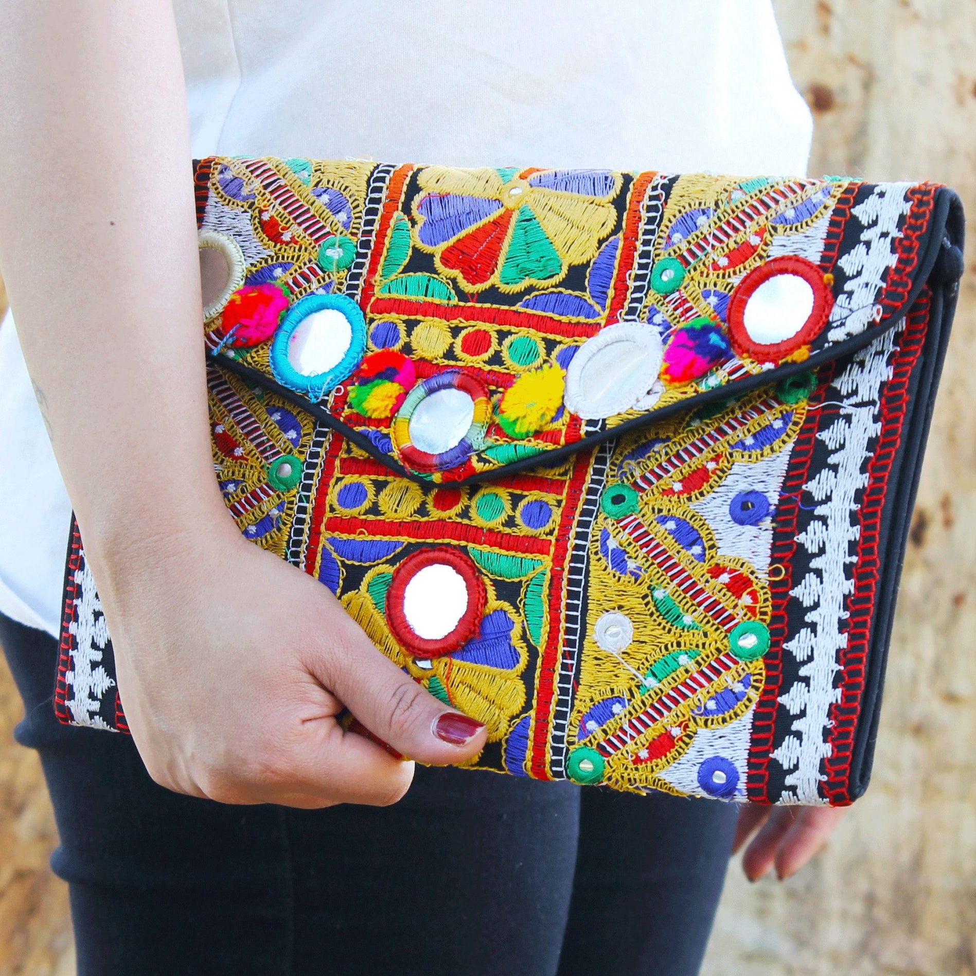 'Hippie Chic' Boho Clutch Bag