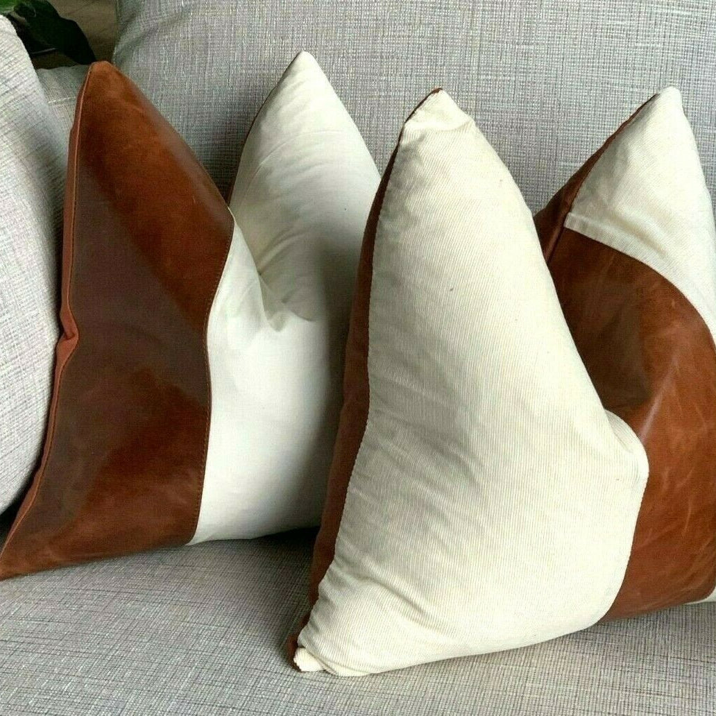 Half clearance leather pillow